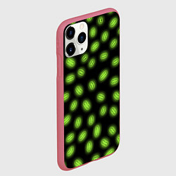 Чехол iPhone 11 Pro матовый Неоновая имитация бактерий, цвет: 3D-малиновый — фото 2