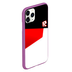 Чехол iPhone 11 Pro матовый Roblox текстура мобайл геометрия, цвет: 3D-фиолетовый — фото 2