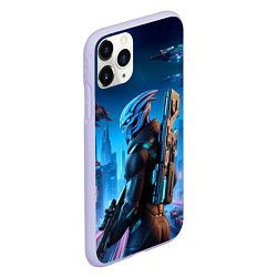 Чехол iPhone 11 Pro матовый Mass Effect - ai art, цвет: 3D-светло-сиреневый — фото 2