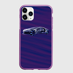 Чехол iPhone 11 Pro матовый Mercedes-Benz Vision AVTR, цвет: 3D-фиолетовый