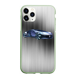 Чехол iPhone 11 Pro матовый Mercedes-benz AVTR, цвет: 3D-салатовый