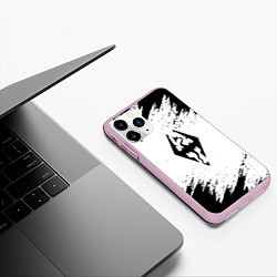 Чехол iPhone 11 Pro матовый The Elder Scrolls Online краски чёрные, цвет: 3D-розовый — фото 2