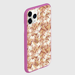 Чехол iPhone 11 Pro матовый Деньги - купюры в 5 тысяч рублей, цвет: 3D-фиолетовый — фото 2