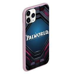 Чехол iPhone 11 Pro матовый Palworld логотип космический стиль, цвет: 3D-розовый — фото 2
