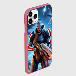 Чехол iPhone 11 Pro матовый Mass Effect - ai art, цвет: 3D-малиновый — фото 2