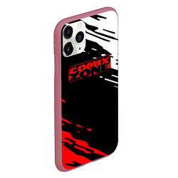 Чехол iPhone 11 Pro матовый Comix zone краски sega, цвет: 3D-малиновый — фото 2