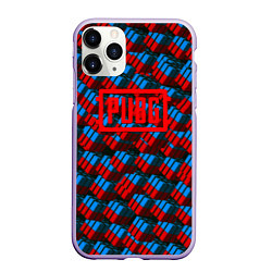 Чехол iPhone 11 Pro матовый ПАБГ текстура ящики, цвет: 3D-светло-сиреневый