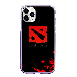 Чехол iPhone 11 Pro матовый Dota 2 краски текстура, цвет: 3D-светло-сиреневый