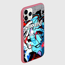 Чехол iPhone 11 Pro матовый Tekken 8 уличная битва, цвет: 3D-малиновый — фото 2