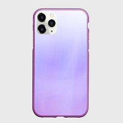 Чехол iPhone 11 Pro матовый Бело-сиреневый градиент, цвет: 3D-фиолетовый