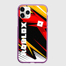 Чехол iPhone 11 Pro матовый Роблокс - спортивная абстрация, цвет: 3D-фиолетовый