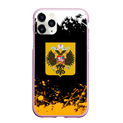 Чехол iPhone 11 Pro матовый Имперская Россия краски абстрактные, цвет: 3D-розовый