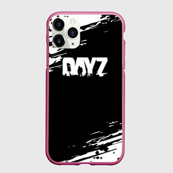 Чехол iPhone 11 Pro матовый Dayz текстура краски, цвет: 3D-малиновый