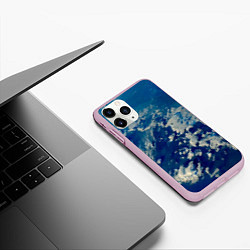 Чехол iPhone 11 Pro матовый Небо Земли - star dust, цвет: 3D-розовый — фото 2