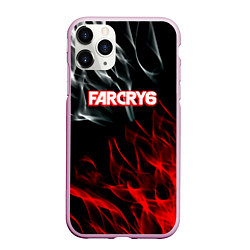 Чехол iPhone 11 Pro матовый Farcry flame, цвет: 3D-розовый