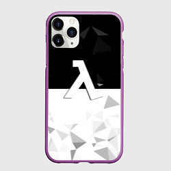 Чехол iPhone 11 Pro матовый Half life pattern geometry, цвет: 3D-фиолетовый