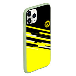 Чехол iPhone 11 Pro матовый Borussia текстура спорт, цвет: 3D-салатовый — фото 2