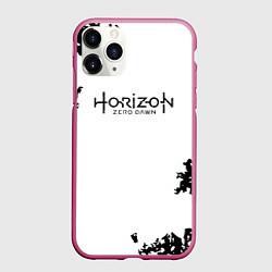 Чехол iPhone 11 Pro матовый Horizon: Zero Dawn текстура, цвет: 3D-малиновый