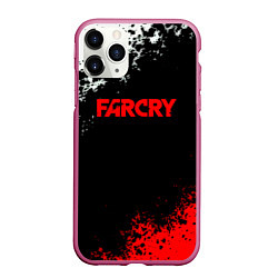 Чехол iPhone 11 Pro матовый Farcry текстура краски, цвет: 3D-малиновый