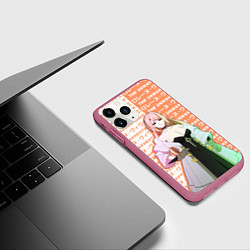 Чехол iPhone 11 Pro матовый Лоррейн Вивим - Нежеланно бессмертный авантюрист, цвет: 3D-малиновый — фото 2