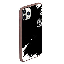 Чехол iPhone 11 Pro матовый Ливерпуль краски, цвет: 3D-коричневый — фото 2
