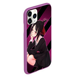 Чехол iPhone 11 Pro матовый Кагуя из Kaguya sama wa Kokurasetai, цвет: 3D-фиолетовый — фото 2