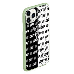 Чехол iPhone 11 Pro матовый Fullmetal Alchemis pattern off, цвет: 3D-салатовый — фото 2