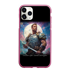 Чехол iPhone 11 Pro матовый William Glen Harold Billy Herrington Guchi-muchi, цвет: 3D-малиновый