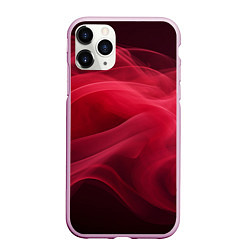 Чехол iPhone 11 Pro матовый Дым бордо, цвет: 3D-розовый