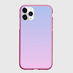 Чехол iPhone 11 Pro матовый Градиент лавандовый, цвет: 3D-малиновый