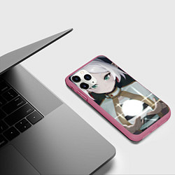 Чехол iPhone 11 Pro матовый Sousou no Frieren Фрирен magic, цвет: 3D-малиновый — фото 2