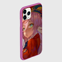 Чехол iPhone 11 Pro матовый Genshin Impact Янь Фэй cute, цвет: 3D-фиолетовый — фото 2