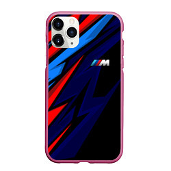 Чехол iPhone 11 Pro матовый M power - цвета бмв, цвет: 3D-малиновый