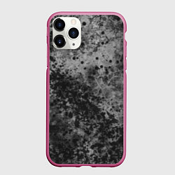 Чехол iPhone 11 Pro матовый Абстракция - серый пунш, цвет: 3D-малиновый