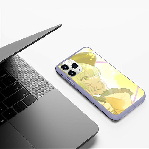 Чехол iPhone 11 Pro матовый Touhou Project Койши Комейдзи cute / 3D-Светло-сиреневый – фото 3