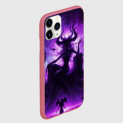 Чехол iPhone 11 Pro матовый Бог удовольствий Слаанеш нейросеть, цвет: 3D-малиновый — фото 2