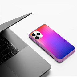 Чехол iPhone 11 Pro матовый Gradient 8-bit, цвет: 3D-фиолетовый — фото 2