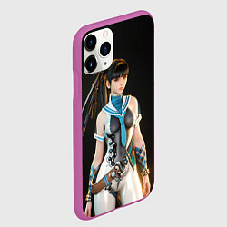 Чехол iPhone 11 Pro матовый Красотка Ева stellar blade, цвет: 3D-фиолетовый — фото 2