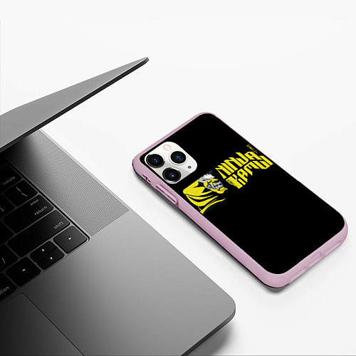 Чехол iPhone 11 Pro матовый Revenge Mask / 3D-Розовый – фото 3