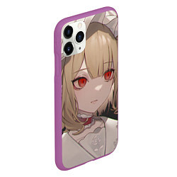 Чехол iPhone 11 Pro матовый Touhou Project Flandre милая, цвет: 3D-фиолетовый — фото 2