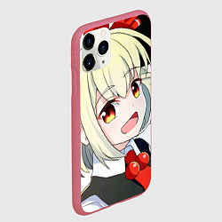 Чехол iPhone 11 Pro матовый Touhou Project Rumia happy, цвет: 3D-малиновый — фото 2