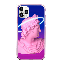 Чехол iPhone 11 Pro матовый Vaporwave neon, цвет: 3D-розовый