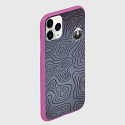 Чехол iPhone 11 Pro матовый Дикий, цвет: 3D-фиолетовый — фото 2