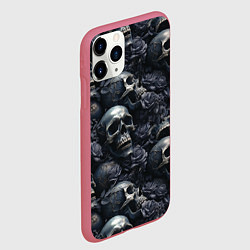Чехол iPhone 11 Pro матовый Пепельное поле, цвет: 3D-малиновый — фото 2
