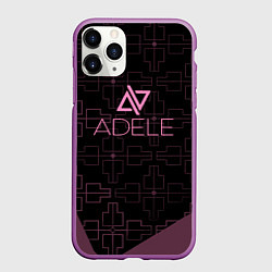Чехол iPhone 11 Pro матовый Adele hello, цвет: 3D-фиолетовый