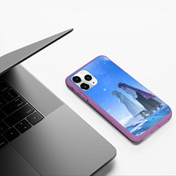 Чехол iPhone 11 Pro матовый Sousou no Frieren Fern Stark Kraft, цвет: 3D-фиолетовый — фото 2