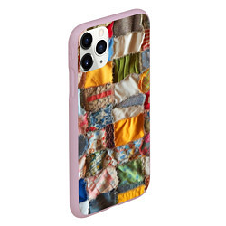 Чехол iPhone 11 Pro матовый Patchwork - ai art, цвет: 3D-розовый — фото 2