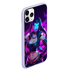 Чехол iPhone 11 Pro матовый League of Legends Kaisa Kda style, цвет: 3D-светло-сиреневый — фото 2