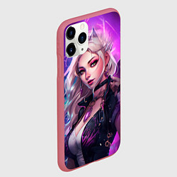 Чехол iPhone 11 Pro матовый League of Legends Kaisa Kda style, цвет: 3D-малиновый — фото 2