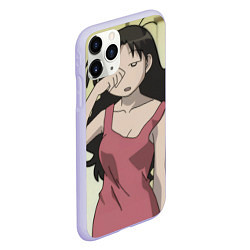 Чехол iPhone 11 Pro матовый Azumanga Daioh Юкари Танидзаки, цвет: 3D-светло-сиреневый — фото 2